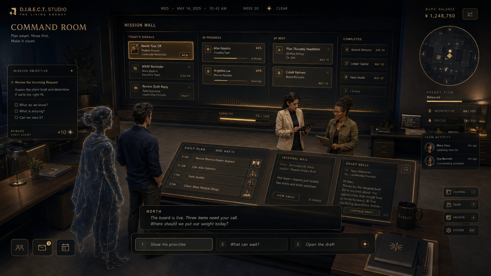 The Client Hall - Where leads come to be assessed